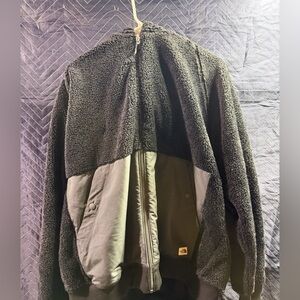 The North Face Black and Gray Sherpa Jacket